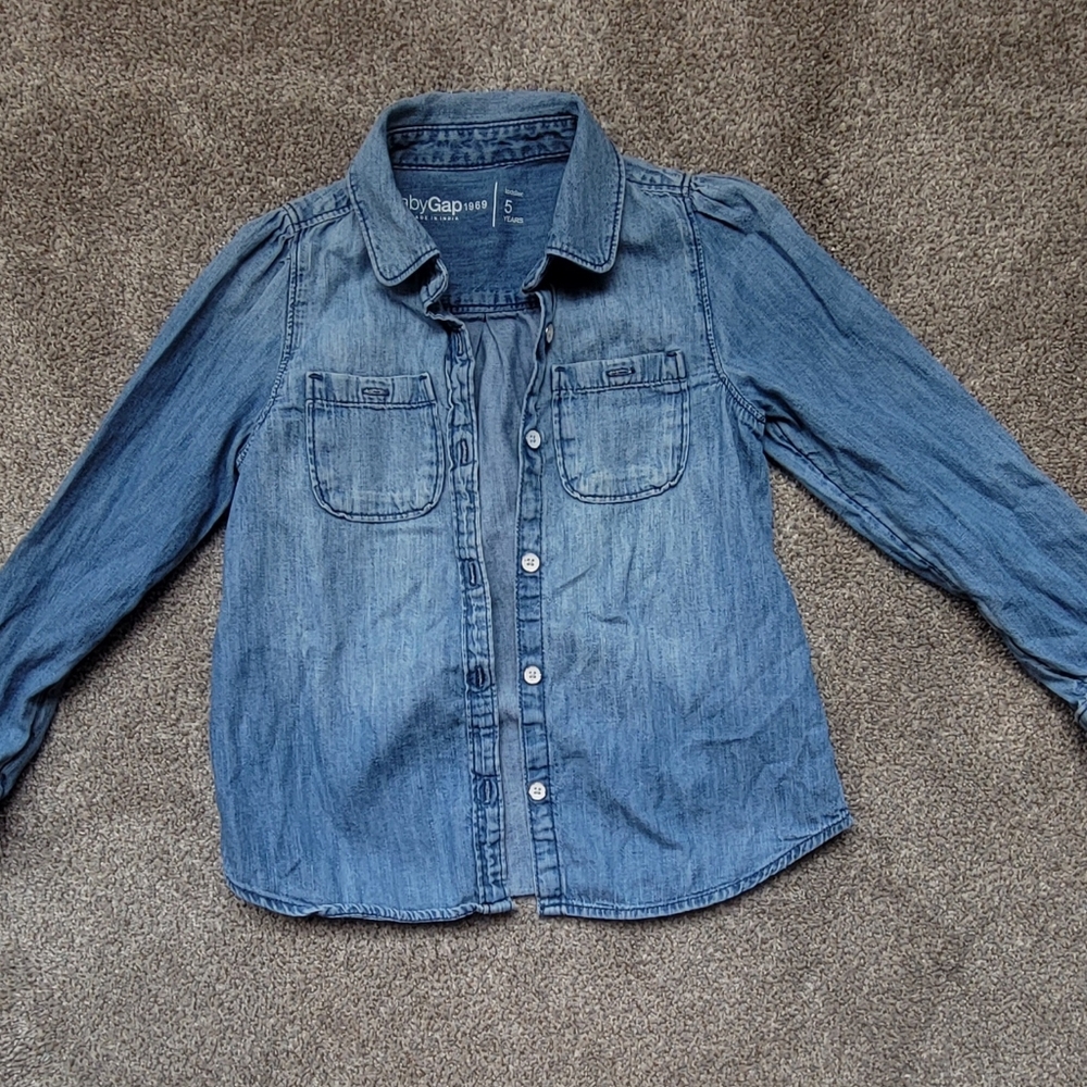 Baby Gap 1969 Blue Jean Shirt 5